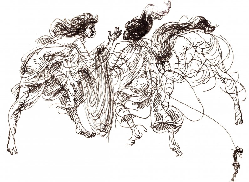 Divji ples, ilustracija k Sonetnemu vencu